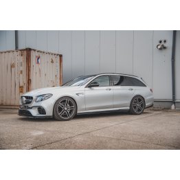 Накладки сплиттеры на пороги на Mercedes E W213 E63 AMG